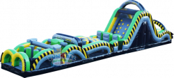 60 foot Radical Run Obstacle Course with Slide 60 foot Radical Run Obstacle Course with Slide