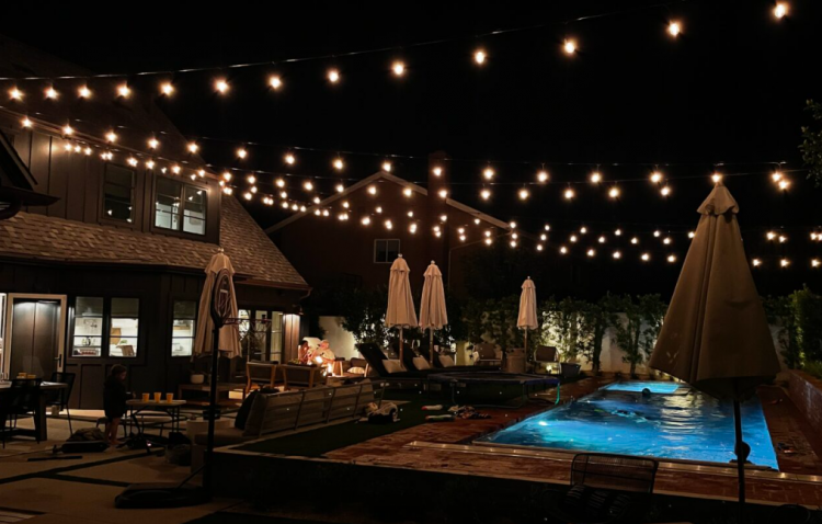 Bistro Style String Temporary Lights 100 ft Pack Bistro Style String Temporary Lights 100 ft Pack
