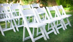 White Garden Resin Chairs