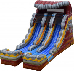 Volcano Double Lane Water Slide