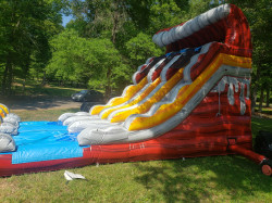 Volcano Double Lane Water Slide