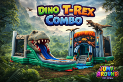 Dino T-Rex Combo Bounce House Dry